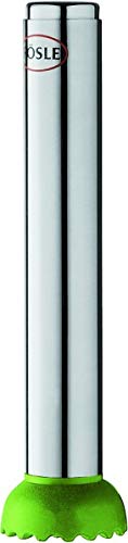 Rösle Stainless Steel Kitchen Utensils Set: Zester with Canelle 6.3-Inch, Vertical Canelle/Channel Knife 6.5-Inch, Fruit Muddle/Caipirinha Pestle 6.6-Inch, Citrus Reamer 6.6-Inch