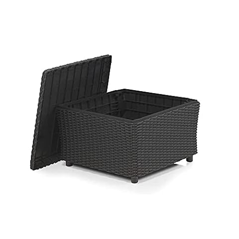 Nova 3 Piece Rattan Effect Bistro Set Grey - ASTONSHEDSUK