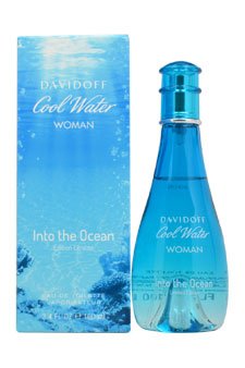 Davidoff Cool Water Into The Ocean Eau de Toilette Spray for Women, 3.4 Ounce