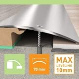 FloorPro Floor Tranist Ramp Angle Trim 70mm Gap Join LVT Wood Tile Marble view 2