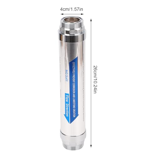 Julihai Addolcitore Acqua Senza Sale, Anticalcare Magnetico in Acciaio Inossidabile per Tubi e Riscaldatori, Prevenzione del Calcare da 32 a 212 Fahrenheit (3/4 pollici (DN20))