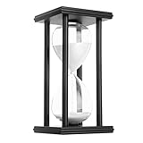 Hourglass Sand Timer,Black Wooden 30/45/60 Minute