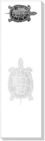 Ars Antigua Slim Writing Blocs (Notepads) - Vintage Turtle • Engraving 1875 • Two Blocs of 50 Sheets Each - Total of 100 Printed Sheets