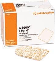 Smith And Nephew Iv Opsite 3000 Dressing Transparent Adhesive 2 3/8"X2 3/4" - Model 4007