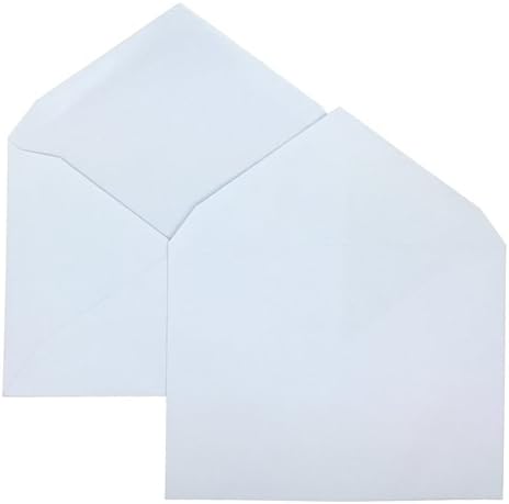 1,000 4 3/8 x 5 3/4 White Paper A2 Invitation Envelopes/w Gummed Closure