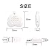 Bedwetting Alarm, 3 Modes, Rechargeable Lithium Battery(High Capacity) with Loud Sound and Strong Vibration for Bedwetters, Potty Training for Boys, Girls, All Kids(White)…