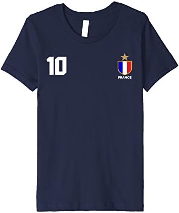 Kids Francais France French Football Futbol Soccer Jersey T-Shirt 6 Navy