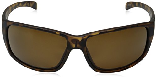 Suncloud Milestone Polarized Sunglass with Polycarbonate Lens, Matte Tortoise Frame/Brown