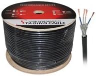 Quad Star Balance Microphone Cable, OD: 6mm, Twist Pair, Braid Shield, Good for In-wall installation, 500ft - Distributed by NAC Wire and Cables