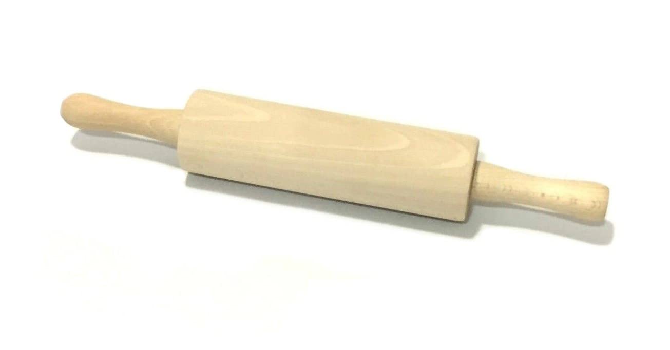 Tredoni 21cm Small/Mini Wooden Rolling Pin - Kids Handmade Crafting/Baking