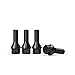10pcs Extended Black 12x1.5 Lug Bolts (30mm Shank Length, Cone Seat) Not OEM Length - Compatible with BMW 128i 135i 318i 320i 325i 328i 335i M3 525i 528i 530i 535i M5 Z3 Z4 E36 E46 E60 E90 E92 E93