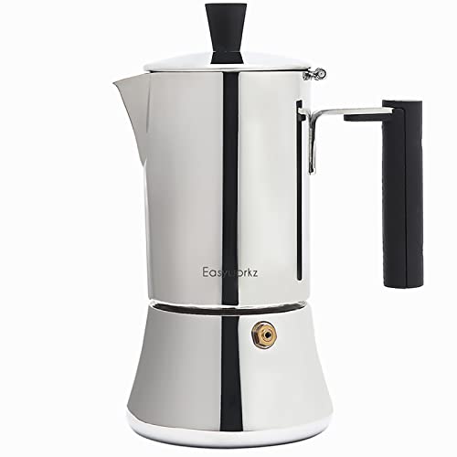 Easyworkz Pedro Stovetop Espresso Maker 4Cup 200ml Stainless Steel