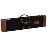 Browning Lona Canvas/Leather Fitted Case, Black/Brown, 34