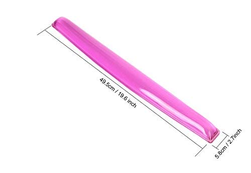 ABRONDA Silicone Gel Keyboard Wrist Rest Pad - Gel Keyboard Wrist Rest Pad & Mouse Wrist Rest Support for Office Gaming Computer Laptop Ergonomic Comfortable Pain Relief (Pink Keyboard Pad) - Thumbnail 5