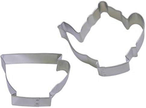 2 Piece Teacup & Teapot Cookie Cutter Set New! Tea Party naLG -754