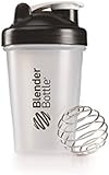 BlenderBottle Classic Shaker Bottle, Clear/Black, 20-Ounce