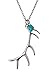 SPUNKYsoul Silver Bohemia Tribal Deer Antler Pendant Necklace Collection