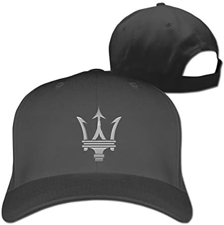 LucyEve Customized Maserati_Logo Fashion Cricket Cap for Mens Black