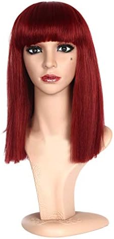 LUNIWEI Women's Short Straight Wigs BOB Mix Color Wigs for Women Natural Full Wig