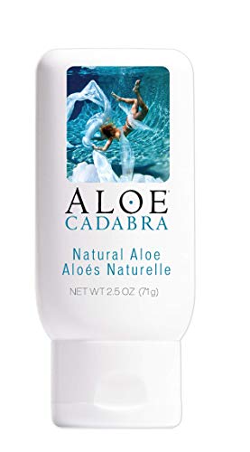 Aloe Cadabra Natural Water Based Personal Lubricant and Vaginal Moisturizer, Organic Aloe Lube for Men, Women and Couples, Non-Staining, pH Balanced (Unscented 2.5 Ounces, 1 Pack)