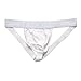 Taddlee Sexy Low-Rise Jock Strap Men Stretch Briefs Thong Underwear Pouch Gay (M, White)