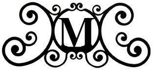 24 Inch House Plaque Letter M