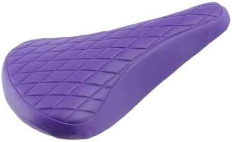purple bike saddle