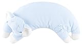 Angel Dear Curved Pillow, Blue Elephant