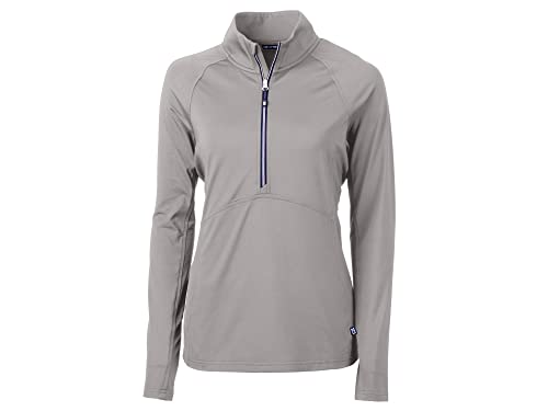 Cutter & Buck Pullover da Donna a Maniche Lunghe Adapt Eco Knit Mezza Zip, Lucidato., XX-Large