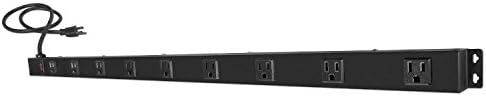 Product of QVS 9-Outlet Surge Protector Wallmount PowerBar - Surge Protectors [Bulk Savings]