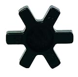 Lovejoy 10406 Size L070 Solid Type Jaw Coupling Elastomer Spider, SOX/NBR Rubber, 1.38" OD, 0.42" Elastomer Length, 43.2 in-lbs Nominal Torque