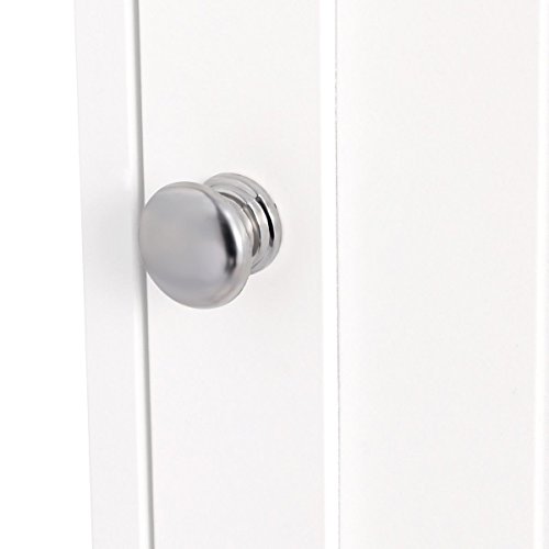72'' Tall Cabinet, WATERJOY Standing Tall Storage Cabinet, Wooden White Bathroom Cupboard with Door and 5 Adjustable Shelves, Elegant and Space-Saving - Thumbnail 6