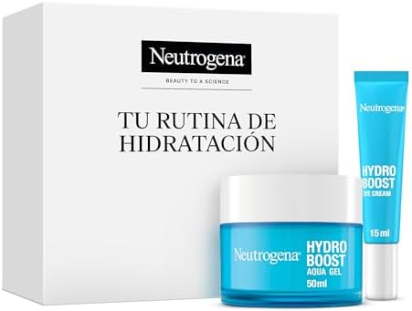 Hydro Boost Routine, pack com Gel de Água Hidratante Facial (50 ml) e Contorno Ocular Anti-fadiga (15 ml), conjunto com Ácido Hialurónico para 72 horas de hidratação