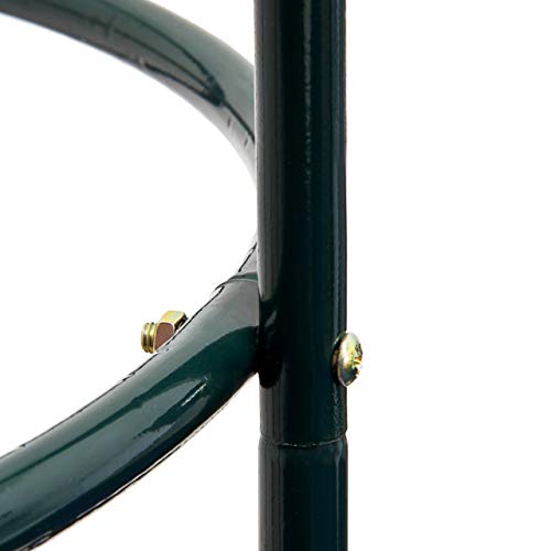 Relaxdays Rankobelisk beschichtetes Metall 190 cm, witterungsbeständige Garten Rankhilfe für Rosen und Blumen, grün – Bild 8