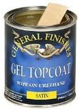 General Finishes SH Gel Topcoat, 1/2 pint, Satin by General Finishes
