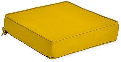 Forsyth Outdoor Deep Seat Cushion in Lemon