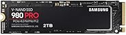 Samsung 980 PRO SSD 2TB PCIe NVMe Gen 4 Gaming M.2 Internal Solid State Hard Drive Memory Card, Maximum Speed,