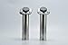 Amarine Made 2Pcs Stainless Steel Fishing Rod Holder Flush Mount with Black PVC Cap and Liner Boat Rod Holder 30 Degrees
