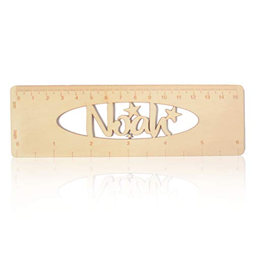 Wood Rulers Wooden Ruler School Rulers Office Rulers and Clothing Measuring Rulers (Noah)