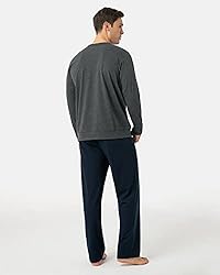 LAPASA Men's Soft Knit Pajama Sets Comfy Sleepwear