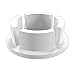 FORMUFIT F002IDC-WH-10 PVC Internal Domed End Cap, Furniture Grade, 2