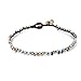 Handmade Two Layers Small Grey Stone Beaded Chain Anklets for Women, Ethnic Boho Anklet for Teen Girls, Bohemian Ankle Bracelets for Women, Leg Chain