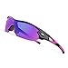 TOREGE Polarized Sports Sunglasses for Men Women Cycling Running Driving Fishing Golf Baseball Glasses TR02 Upgraded(Black&Purple&Pink Purple Lens)