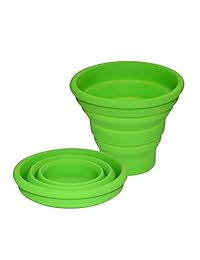 Ecoart   Copa de viaje plegable de silicona para a