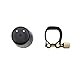 Andoer Leather Ligature Fastener with Plastic Cap for Soprano Sax Saxphone Bakelite Mouthpiece Durable