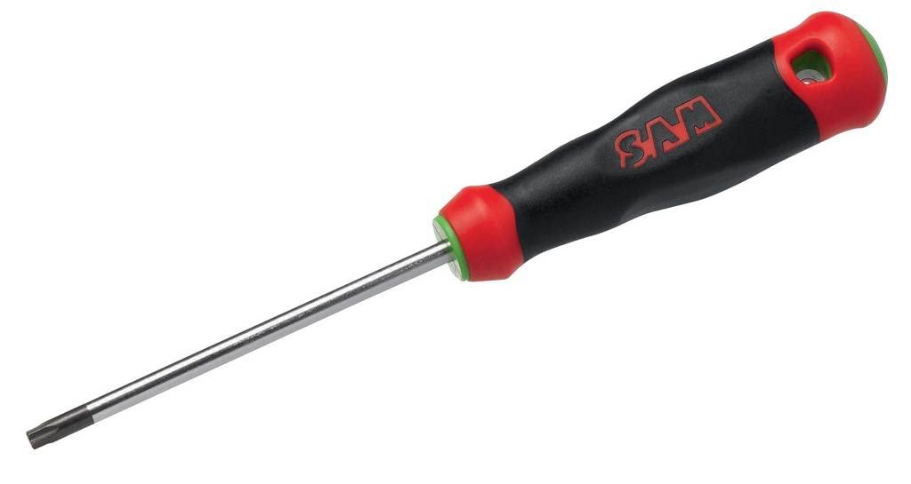 Sam outillage Torx® S1 Screwdriver Round Blade Various Models Available), Black, T-9X60