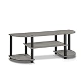 FURINNO Turn-S-Tube TV Entertainment Center, French Oak Grey