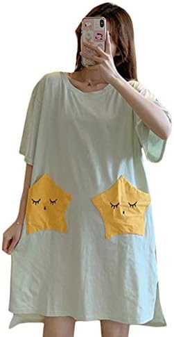 Gergeousレディース パジャマ ワンピース 半袖 ルームワンピース 綿 カジュアル 部屋着 ナイトウェア 夏 ネグリジェ 再販ご予約限定送料無料 寝間着 ルームウェア おしゃれ 可愛い ロングワンピース