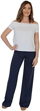 Tucker Wide Leg Palazzo Pant in Navy (XL)