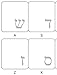 HEBREW WITH WHITE LETTERS KEYBOARD STICKERS TRANSPARENT FOR COMPUTERS LAPTOPS DESKTOP KEYBOARDS